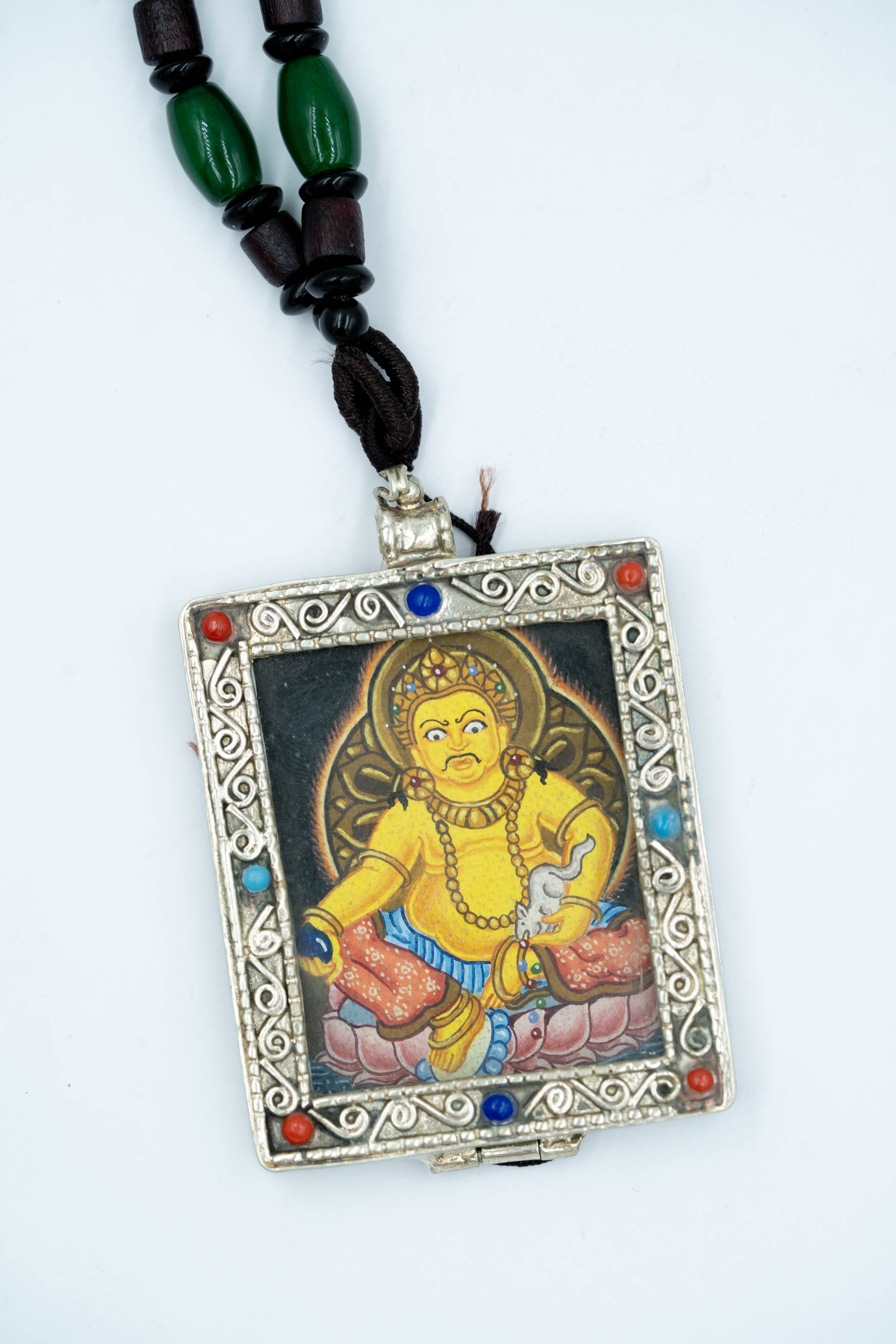 Smallest Ghau thangka of a Zambala