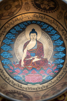 Shakyamuni Buddha Hand-Etched Singing Bowl for sound healing.