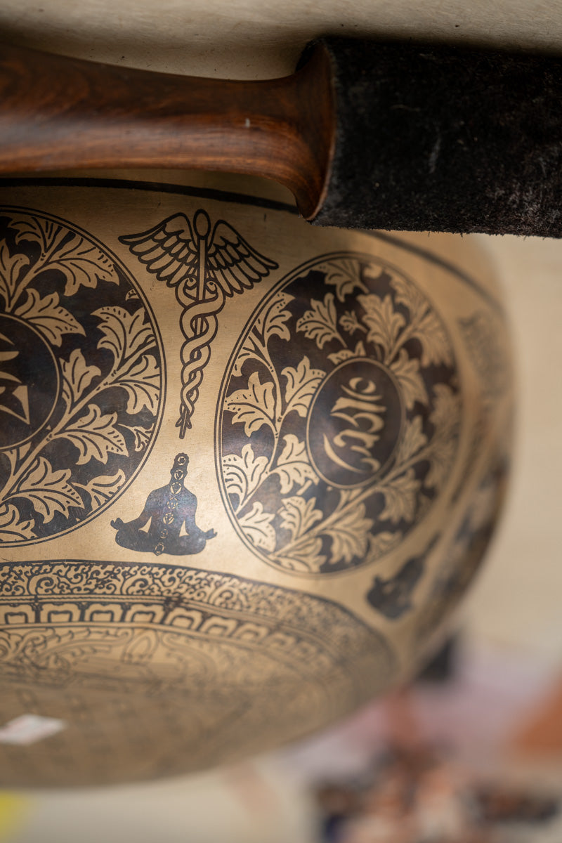 Handpainted Manjushri Singing Bowl  - Tibetan Bowl for meditation