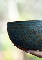 Antique Jambati Carved Singing Bowl - Himalayas Shop