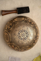 Avalokiteshvara Hand-Etched Singing Bowl for meditation.