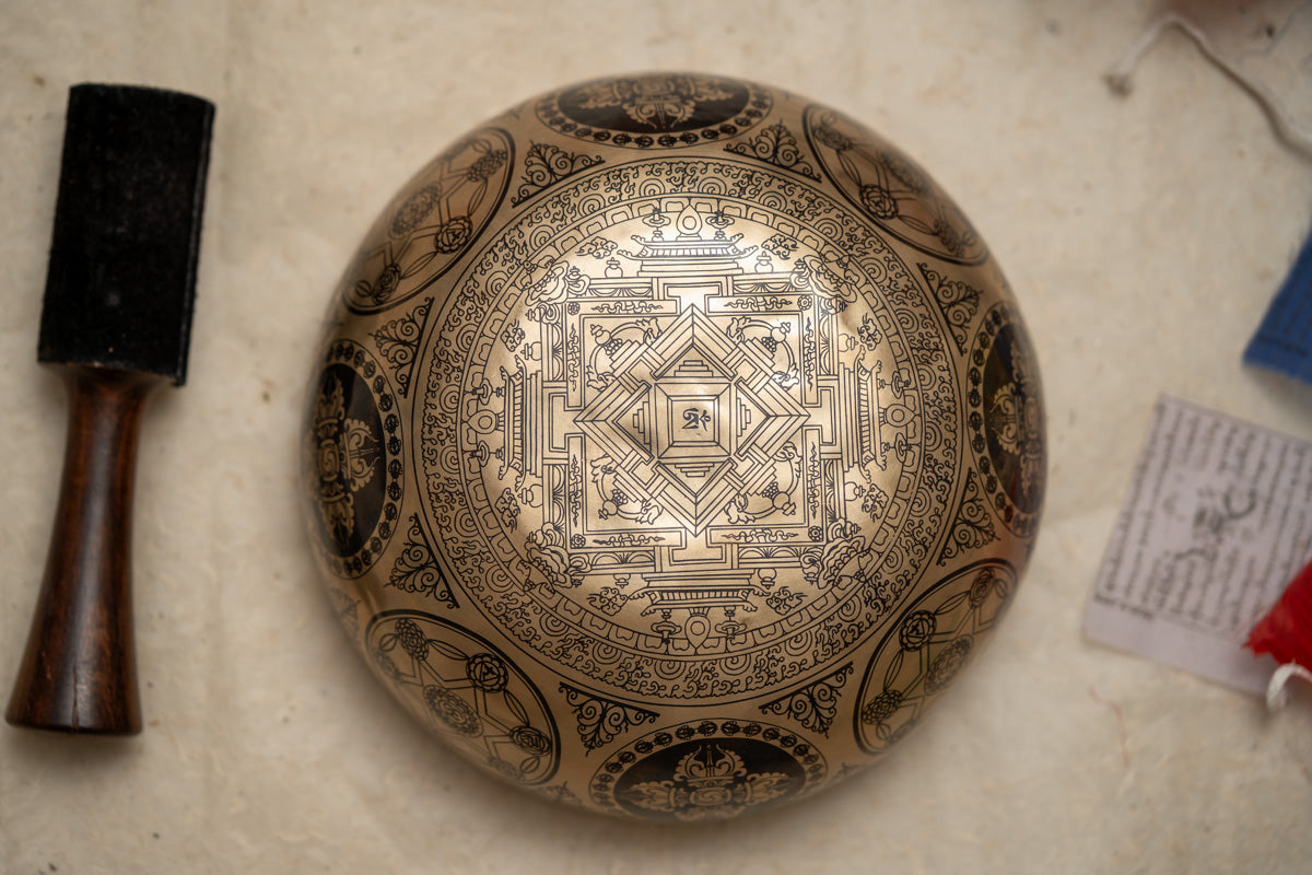 Handpainted Manjushri Singing Bowl  - Tibetan Bowl for meditation