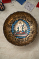 Chenrezig Singing Bowl - Hand-Painted with Sacred Thangka Art
