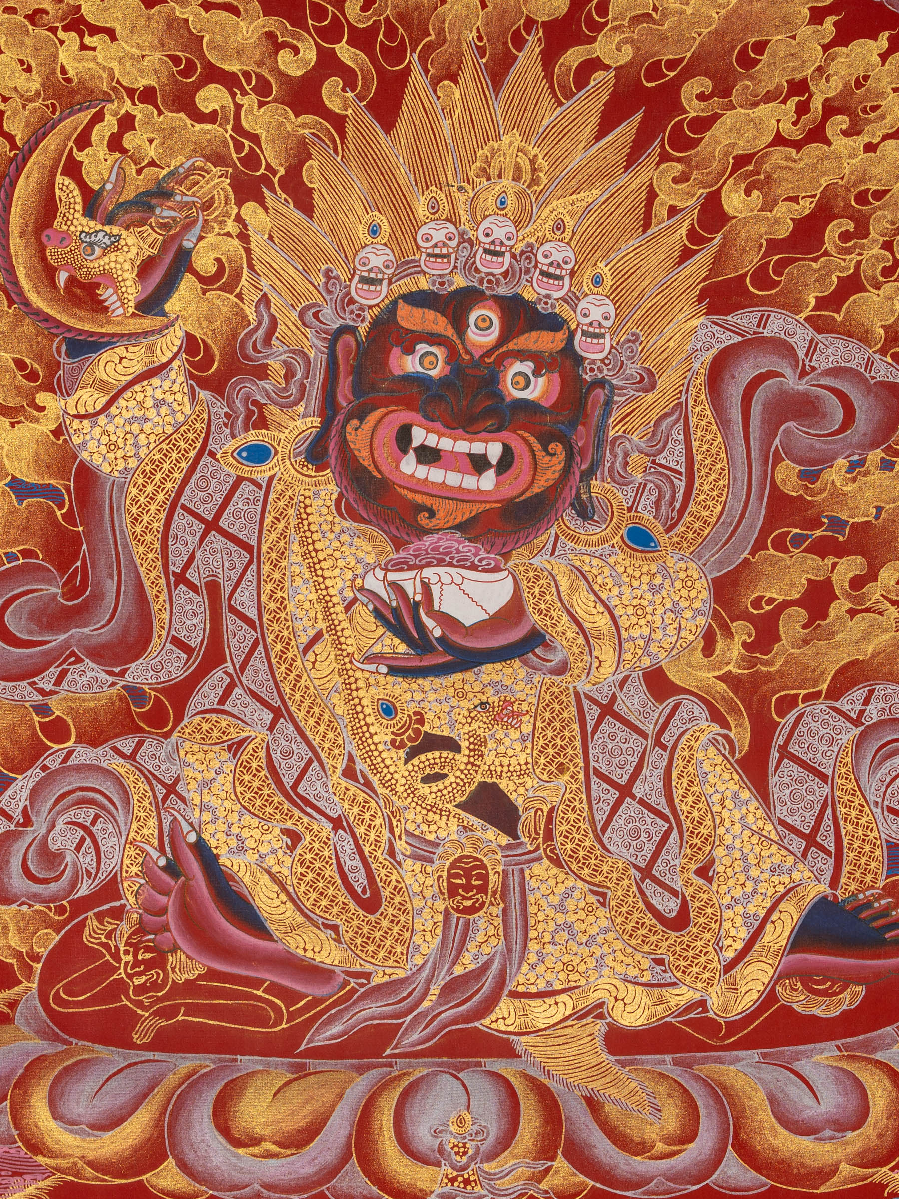 Mahakala Thangka –  Wrathful Tibetan Art