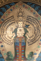 Avalokiteshvara Hand-Etched Singing Bowl for meditation.