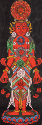 Seven Chakra Tibetan Thangka - Handpainted Art