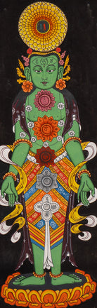 Seven Chakra Tibetan Thangka - Handpainted Art