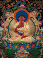 Amitabha Buddha Thangka Painting - Tibetan Handpainted Art