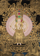 1000-Armed Chenrezig Thangka - Tibetan Painting 