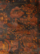 Buddha Life Antique Thangka - Tibetan Painting

