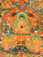Handpainted Buddha Life Thangka Painting