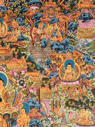 Buddha Life Thangka - Tibetan Painting 