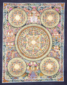 Buddha Mandala Thangka ,an authentic handmade painting made by our skilled artisans .