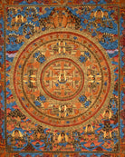 Tibetan Buddha Mandala Thangka - Handpainted Art