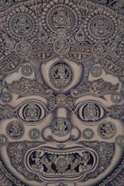 Newari Akash Bhairav Thangka Painting