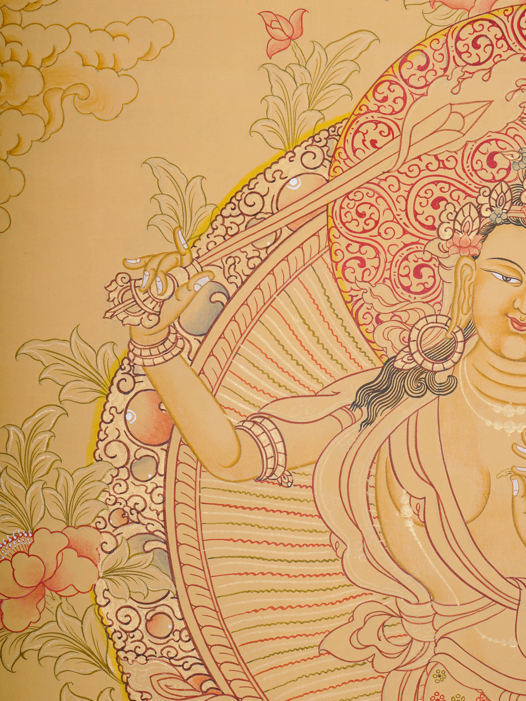 Manjushree Thangka Painting - Tibetan Art