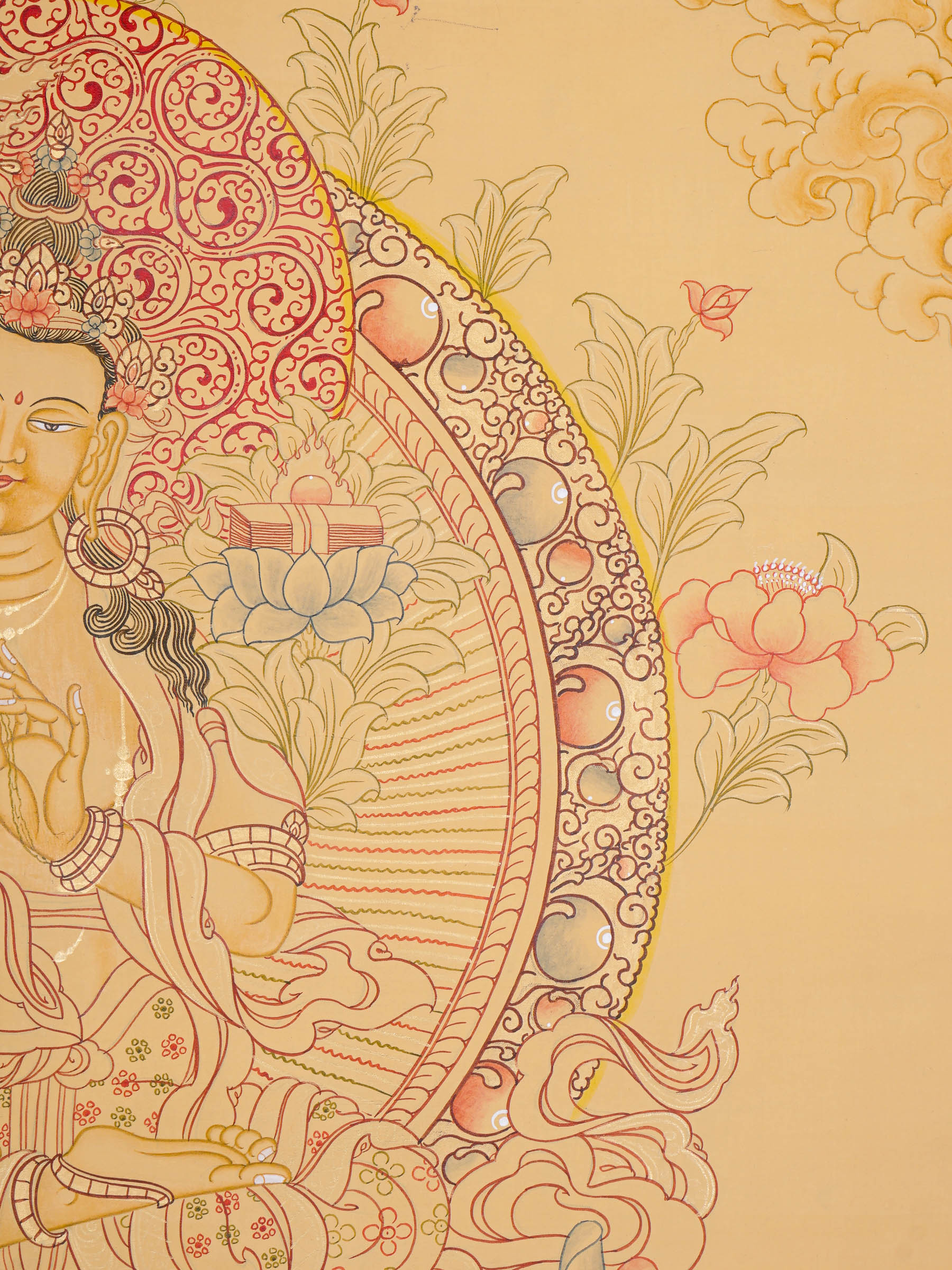 Manjushree Thangka Painting - Tibetan Art