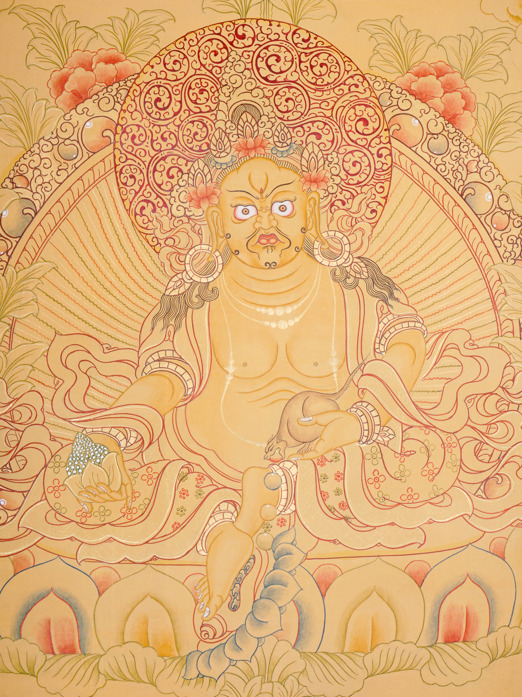 Zambala Thangka Painting - Tibetan Art