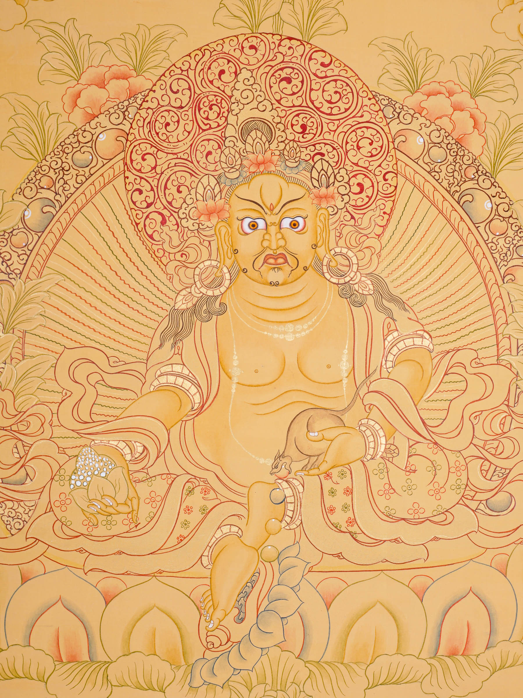 Zambala Thangka Painting - Tibetan Art