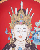 Chengresi (Head) Thangka Painting - Handpainted Art