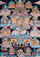 Zambala (Temple) Thangka Painting - Handpainted Art