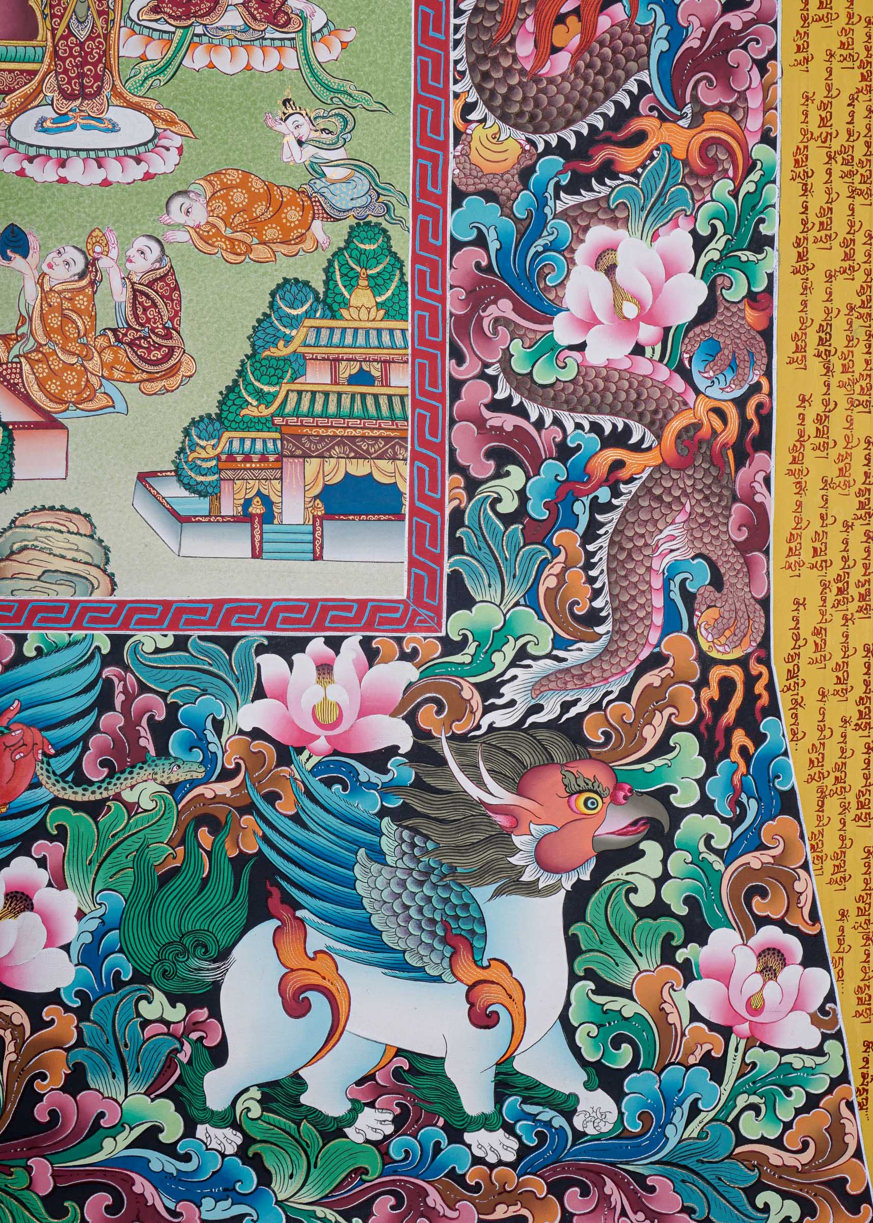 Amitabha Temple Thangka Painting