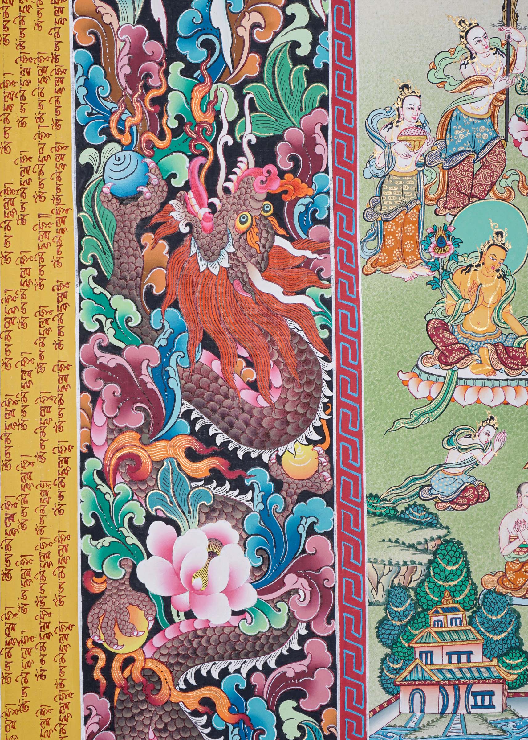 Amitabha Temple Thangka Painting