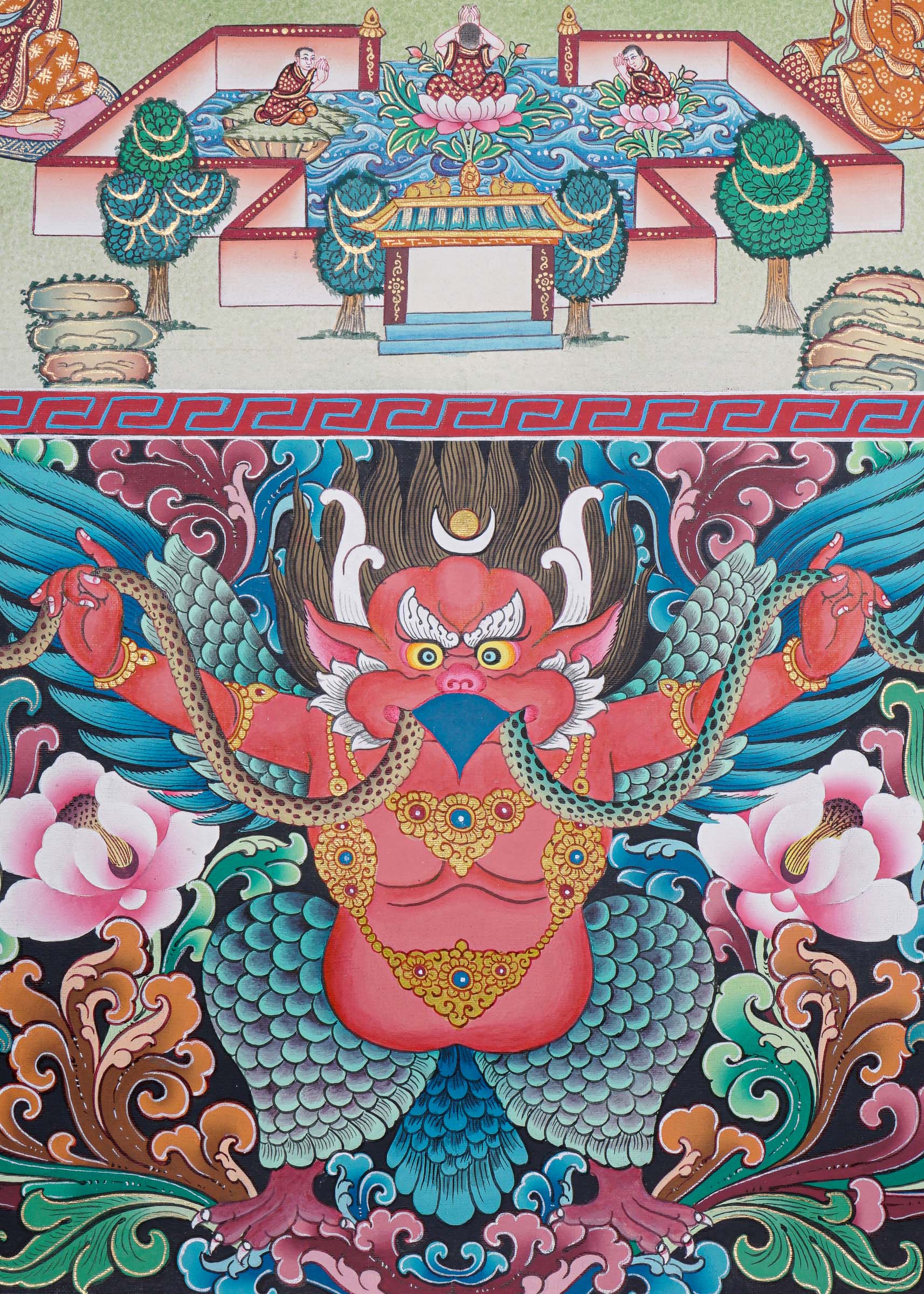 Amitabha Temple Thangka Painting