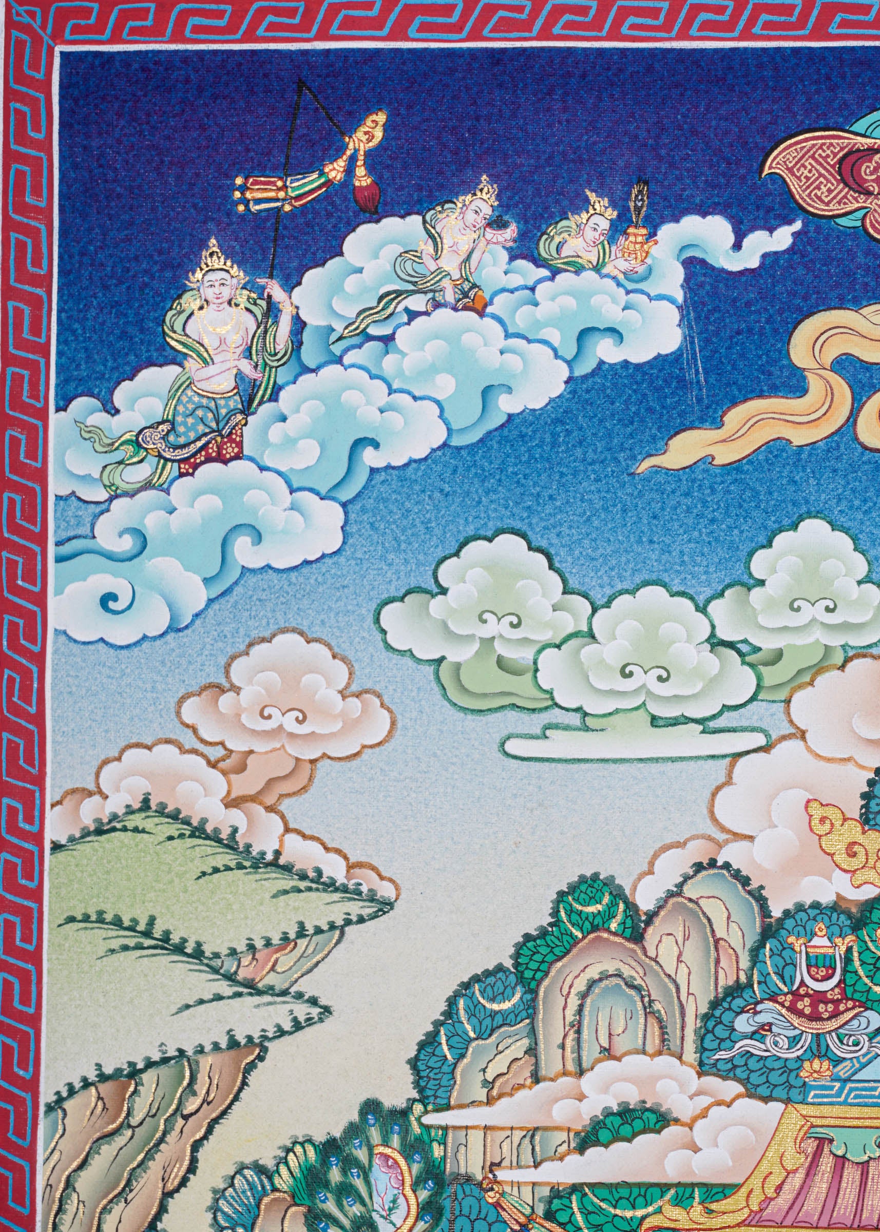 Amitabha Temple Thangka Painting