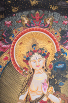 White Tara Thangka Painting - Handpainted Tibetan Art