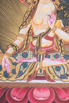 White Tara Thangka Painting - Handpainted Tibetan Art