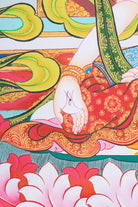 White Tara (Stupa) Thangka Painting - Handpainted art