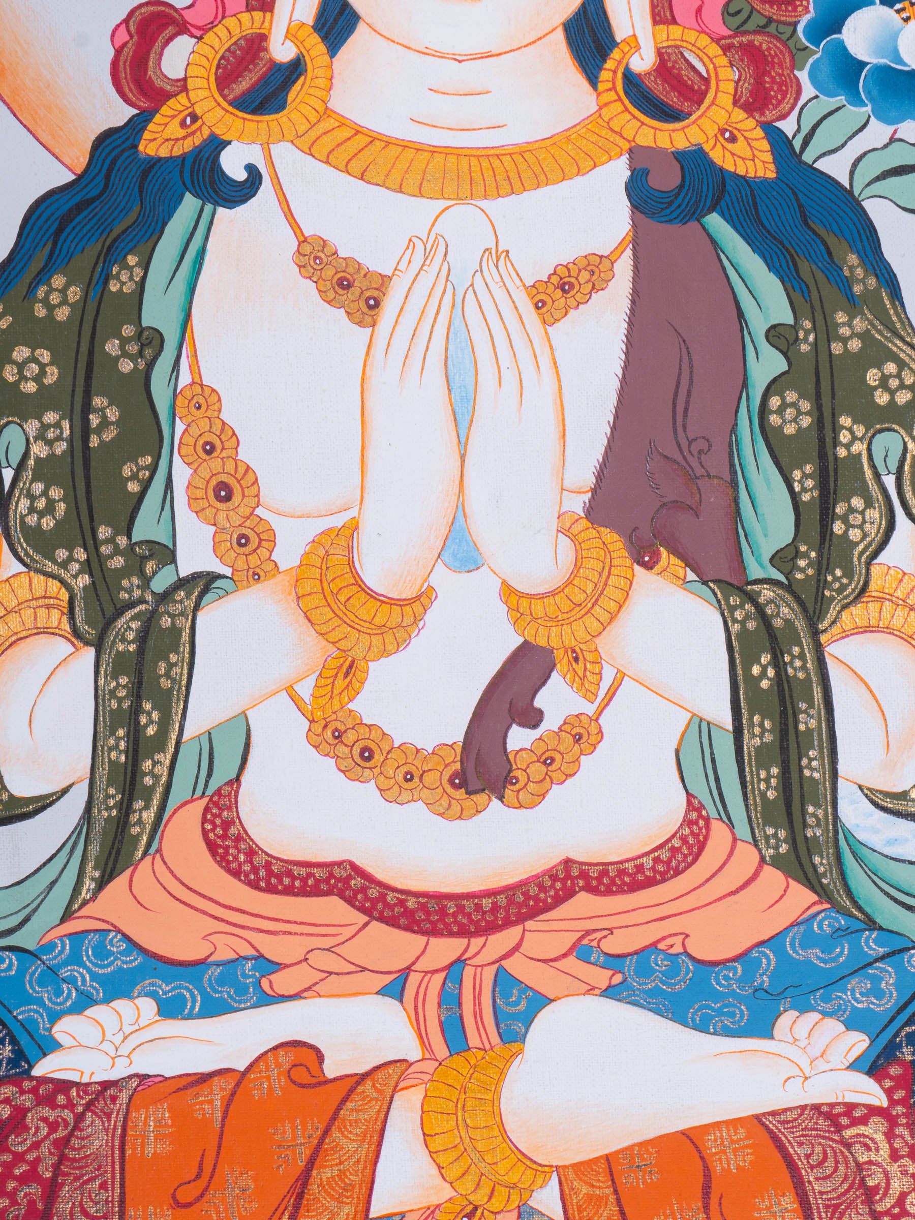 Chengresi Thangka Painting for prayer and devotion.