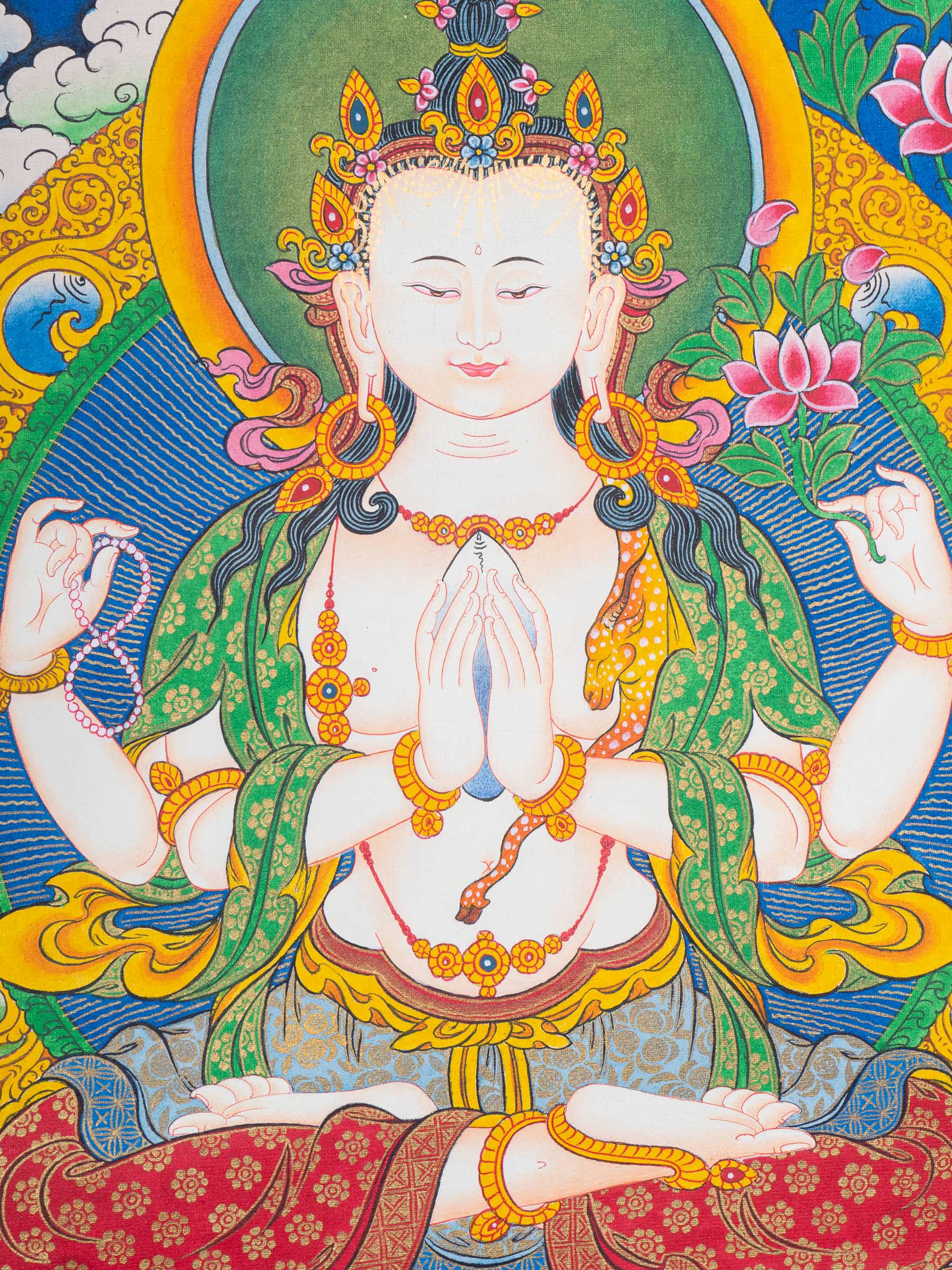 Chengresi Thangka Painting 