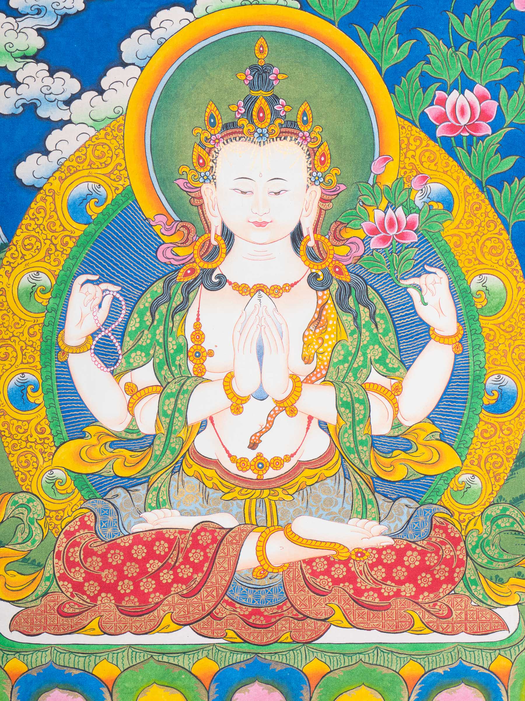 Chengresi Thangka Painting 