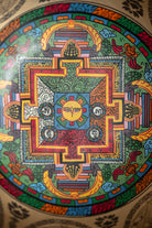 Mandala Wisdom Eyes Singing Bowl for meditation.