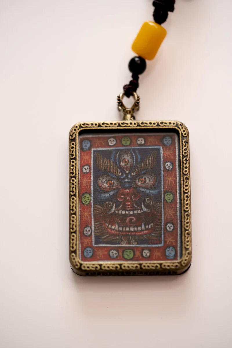 Mahakala Ghau Thangka Locket