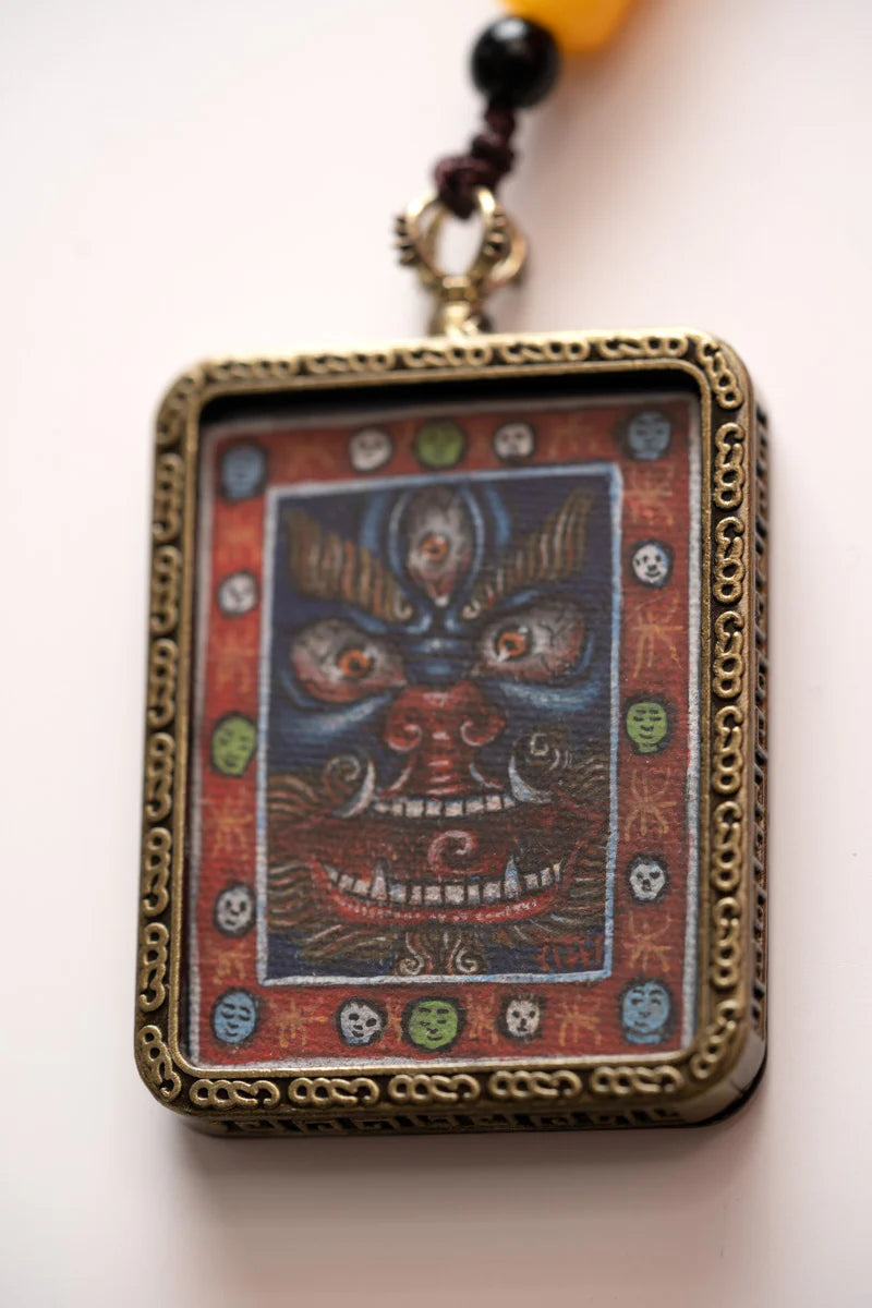 Mahakala Ghau Thangka Locket