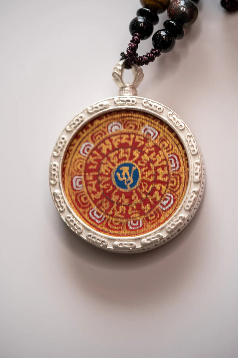 Om Mantra Thangka Locket