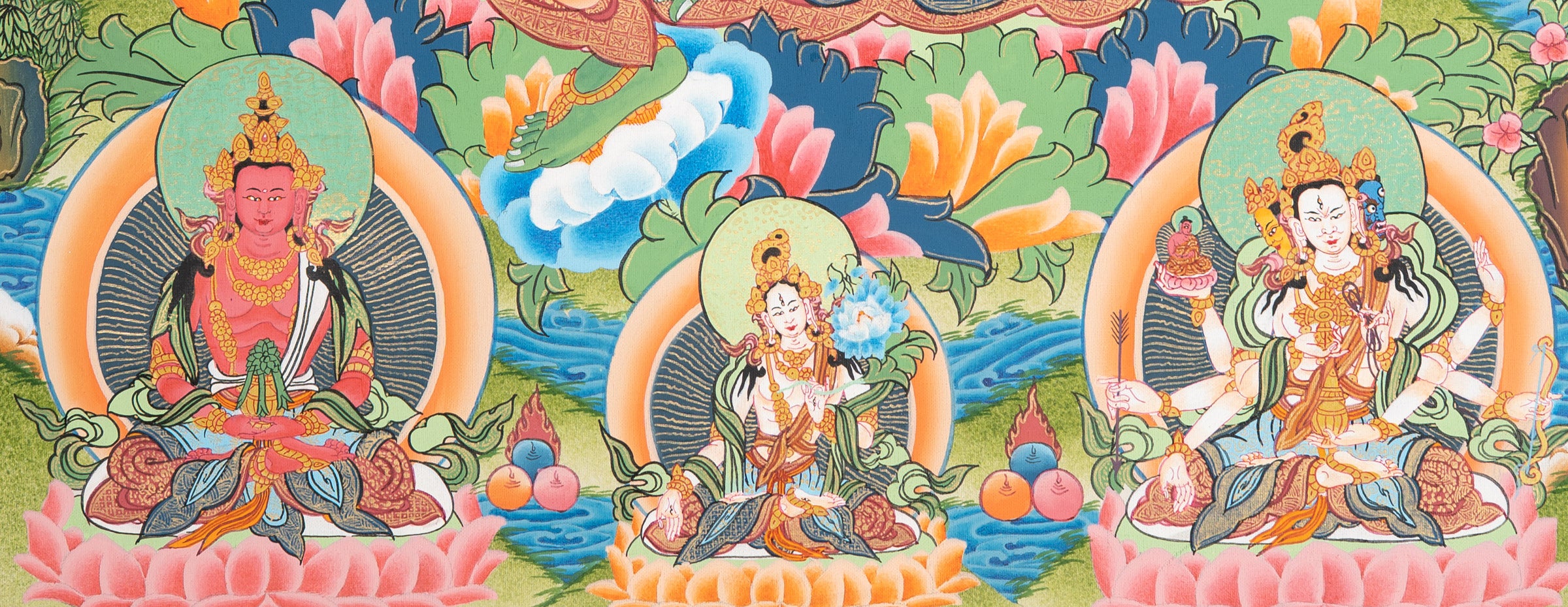 Green Tara Thangka – Handpainted Sacred Art