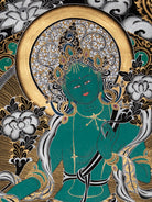 Green Tara Thangka - Handpainted Art