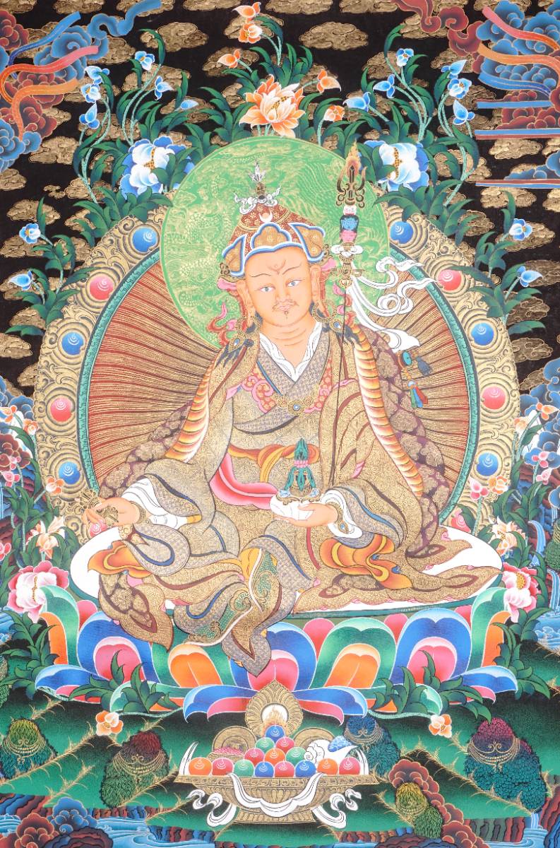 Guru Rinpoche Thangka Painting  - Spiritual Art