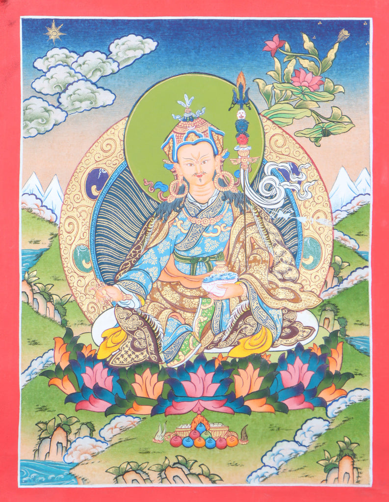 Guru Rinpoche Thangka representing the everlasting nature of enlightenment.