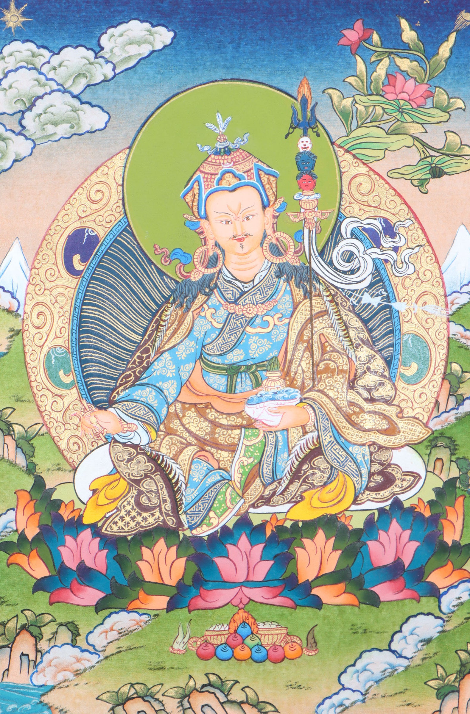 Guru Rinpoche Thangka representing the everlasting nature of enlightenment
