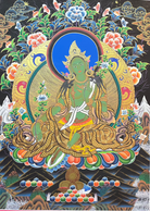 Green Tara Thangka Painting