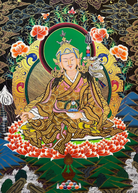 Guru Rinpoche Thangka - Handpainted Art