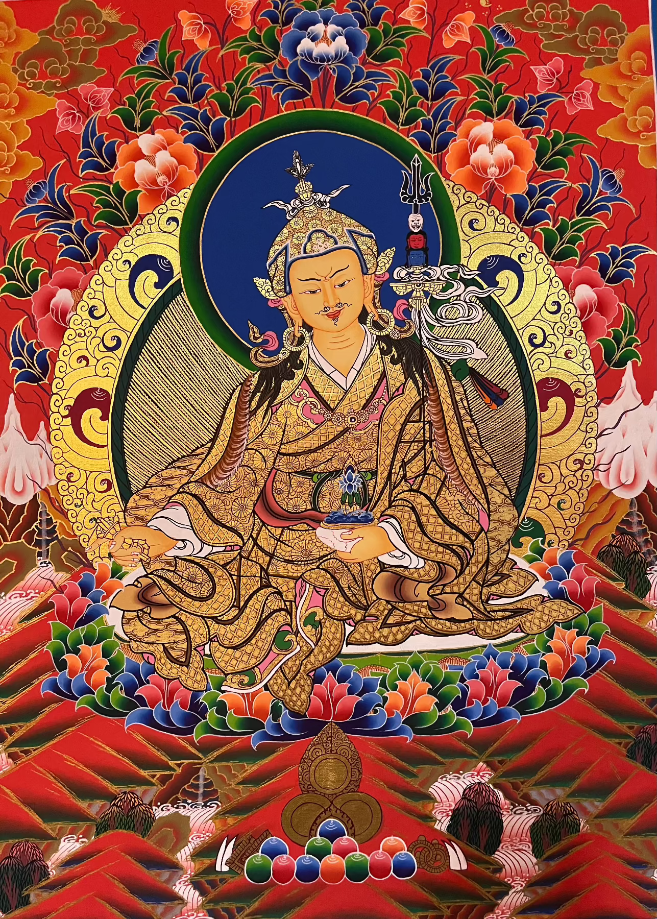 Guru Rinpoche Thangka - Tibetan Art