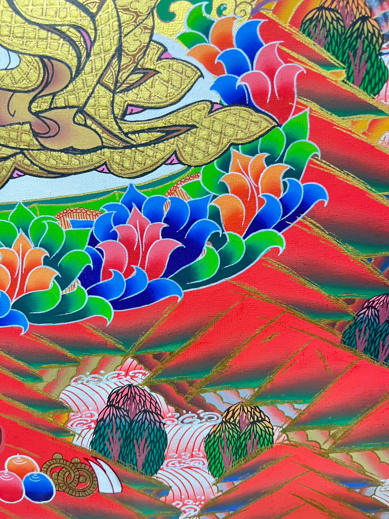 Guru Rinpoche Thangka - Tibetan Art