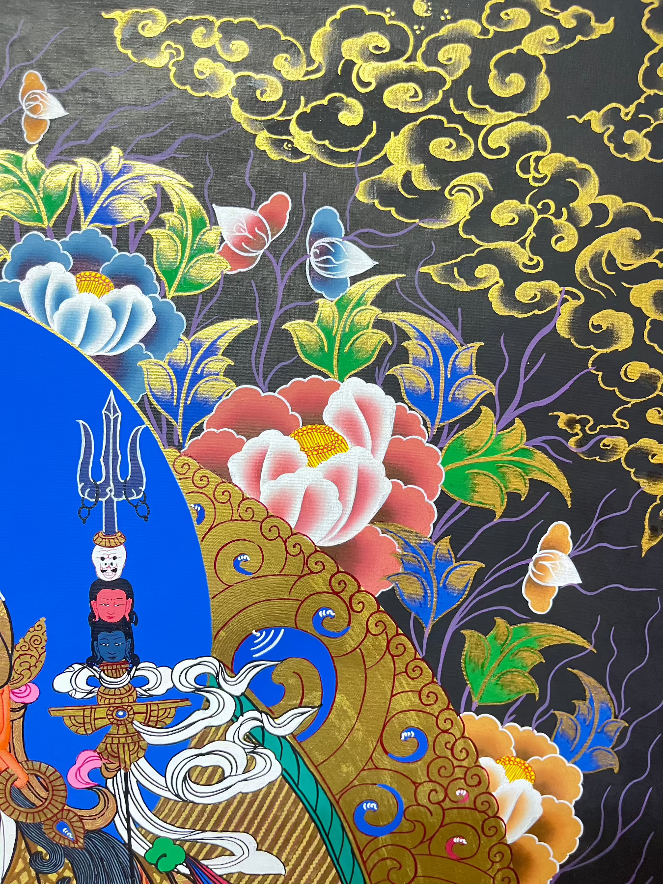 Handpainted Guru Rinpoche Thangka Painting