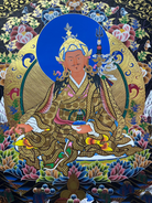 Handpainted Guru Rinpoche Thangka Painting